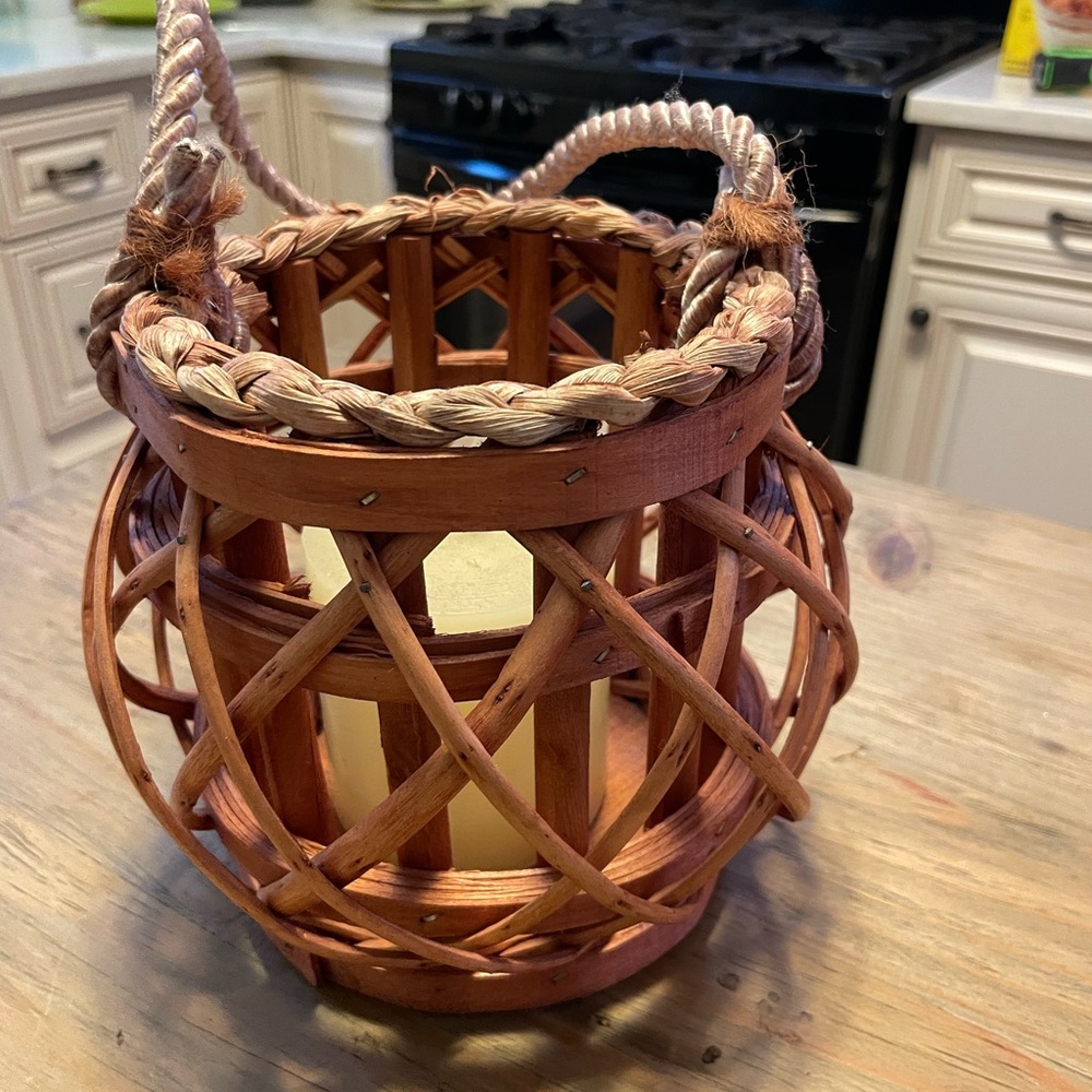 Rustic/boho candleholder - Picture 3 of 7